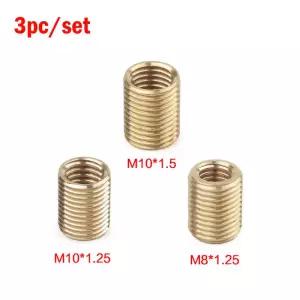 M12 1.25 용 3Pcs 어댑터 시프트 노브 기어 나사 너트 인서트 키트 내부 부품 자동차 액세서리