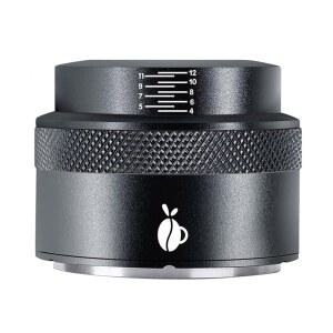 캐러타임 에스프레소 블랙 스프링 스틸 도구 탬퍼 304 53MM 로드가 가능한 있는 53MM 스테인리스 깊이 탬퍼 포터필터 맞습니다 커피 바구니 보정된 조절