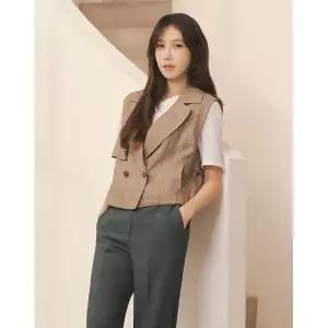 비비올리비아 린넨 혼방 더블 베스트VVCQC3M4261 1183584