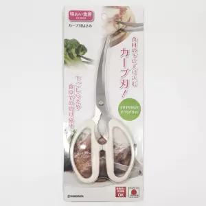 일본산 바베큐 조리용 커브형 주방 가위 들러붙지않는 [BNG89442]