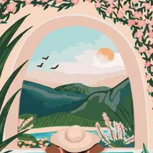 하모니아트 DIY 유화그리기 세트 40x50 힐링