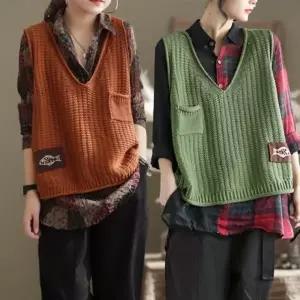커버 여자 니트 조끼 뜨개 그물 뱃살 가을 뷔스티에 1183491