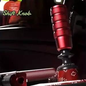 범용 알루미늄 합금 수동 자동 변속기 자동차 시프터 기어 시프트 노브 세트 어댑터 포함 검정색