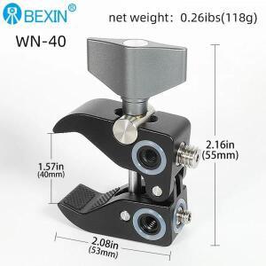 다기능 게 모양 클램프볼헤드 매직 암 포함 DJI 스테빌라이저용 호환 프리플라이 C-스탠드 2164용