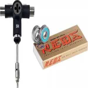 스케이트하우스 본즈 빅 볼 베어링 W 래칭 다기능 스케이트보드 도구