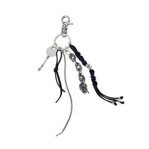 매장정품 MISEKISEOUL MEN Mixed material keyring BLACK