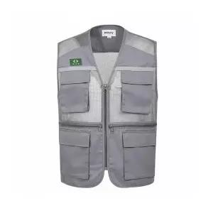 파브 안전조끼 등망사 4포켓 앞뒤 반사띠 작업 베스트 회색 1183210