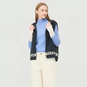 베네통 니트 블록 구스다운 점퍼 베스트BAPD52561DG 1183133