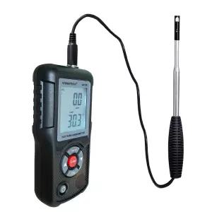 VIVANTECH VA109 프로페셔널 풍속계 - 공기 흐름 속도 온도 측정기 백라이트 LCD 최대/분 자동 종료 기능이