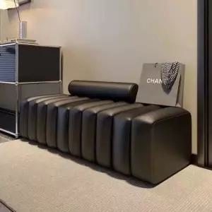 가죽 벤치소파 등받이없는 스툴소파 병원용 대기실 카페 거실 벨벳