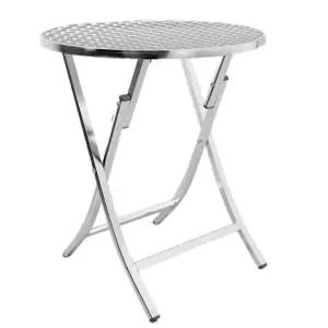 접이식 테이블 알루미늄 테라스 스텐 탁자 야외 베란다 식탁 카페 원형 폴딩