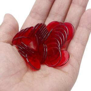 100개 19mm 포커 칩 카운트 빙고 게임 카드 플라스틱