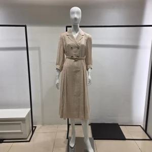 [미니멈]체크 패턴 A라인 원피스 MYAAWO2410BE_BP