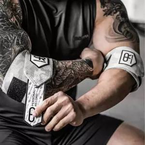 팔꿈치보호대 팔굽치 엘보 보호대 헬스장 역도 벤치 프레스 팔꿈치 패드 포장 붕대 스포츠 크로스핏 훈련