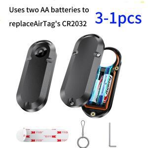 Airtag 120개월 연장 배터리 케이스용 호환 자기 2032 교체 충전용 호환 Aa 사용