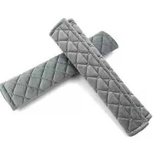 [셀러에이드]커버 회색 안전벨트 쿠션 벨벳