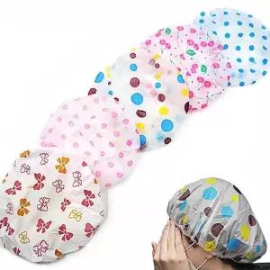 [셀러에이드]비닐 모자 샤워캡 비닐헤어캡 다회용 헤어캡 반투명