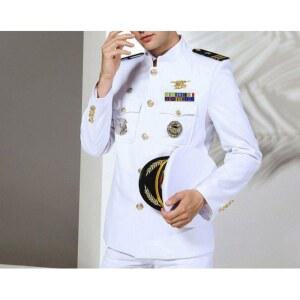 해군복 제복 미군 남자 파일럿 코스튬 의상 승무원 세트