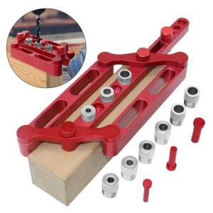 목재 장부촉 구멍 드릴링 가이드, 셀프 센터링 지그, 미터법 표준 6mm, 포지셔너 로케이터