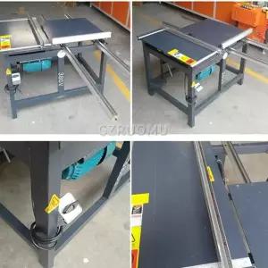 소형 간편 슬라이딩 푸시 테이블쏘 목공 기계 정밀 커터 톱 보드 절단기 데스크탑 마이터쏘