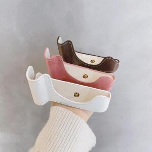 캐논 호환 M50용 호환 인조 가죽 카메라 베이스 하프 케이스 숄더 벨트 손목 보호 가방 버튼 개폐 1/4 나사