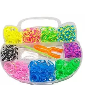 칼라 고무줄공예 밴드세트 DIY컬러 팔찌 만들기 룸밴드 밴드 뜨개질
