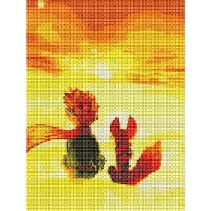 하모니아트 보석십자수 30x40 어린왕자1 큐빅 비즈 액자만들기 재료 공예 만들기 어린이