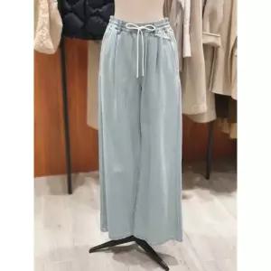 [백화점 홈쇼핑 정품] 지컷 스트링 밴딩 와이드 데님 팬츠 (7215355603)