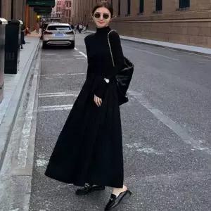 [주식회사 브이와이][JHP1R634_51IB]여성 니트원피스 시크 A라인 롱원피스 (290553