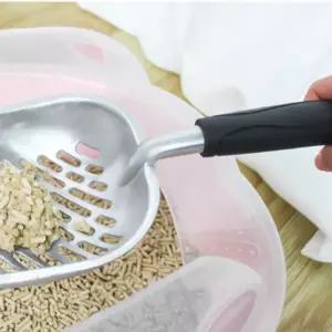 고양이 스테인레스 합금 대형 화장실 모래삽 똥캣삽 똥삽 용품 모래 스댕 냥변기