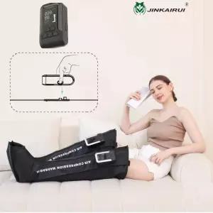 발마사지기 안마기 무선 공기 압축 압력 다리 허벅지 마사지 기계는 지퍼 공압 발 송아지 근육 감싸줍니다