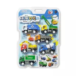 세계건설차 6p세트자동완구 자동장난감 어린이자동 모형자동 자동 작동 건설 중장비자동
