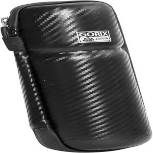 GORIX 자전거 공구 케이스 박스 병 방수 지퍼 카본 패턴 도로 MTB 사이클링 블랙