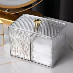 화장대 소품 케이스 면봉 보관함 화장품 수납 화장솜 화장 정리대 선반 아크릴함 수납장 인테리어 메이크업