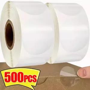 투명 원형 스티커 자기 접착 씰링 봉투 선물 포장 가방 라벨 홈 파티 DIY 장식