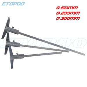 0-150mm 0-200mm 강철 깊이 버니어 캘리퍼스 게이지 마이크로미터 측정 도구