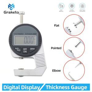 디지털 두께 게이지 측정 도구 전자 종이 천의 얇은 금속 마이크로미터 0.01mm