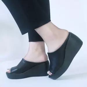 국산 바스 웨지 통굽 여성 사무실 슬리퍼 실내화 여자 사무용 키높이 지압 쿠션 실내용 용슬리퍼