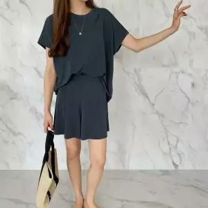 /신상오픈런 여성용 시원한 여름 일상 치마바지 세트