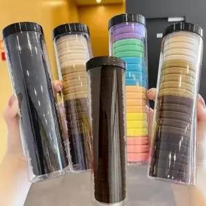 /이룸 노팁 머리끈 20p 5통 무매듭 헤어끈 100개