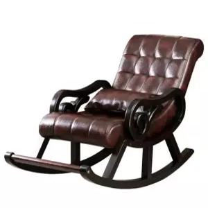 독서 스윙체어 엔틱 흔들 가죽의자 레트로 무중력 라운지 거실용 안락 감성