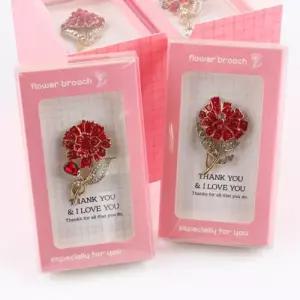 고급 카네이션 브로치 (10개세트) 어버이날 스승의날 감사 유치원 학원 학교 단체 선물