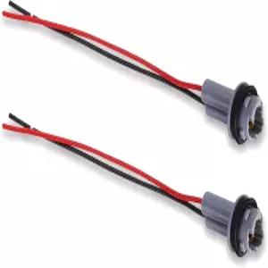 Ajxn 2팩 T15 자동차 턴 시그널 라이트 하네스 피그테일 소켓 교체 T10 T13 차량 브레이크 배선 범용 조명