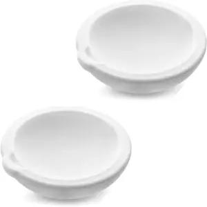 세라믹 석영 도가니 그릇 접시 컵 용광로 용융 주조 정제 금은 (2개 750g)