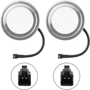 12V DC 1.5W 레인지 후드 조명 SM 소켓 남성 헤드 원형 68mm 6500K 플라스틱 홀 옷장 스토브 LED 오목 밝은