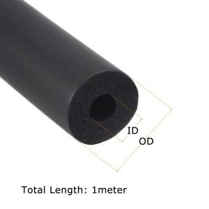 1미터 NBR 스폰지 폼 고무 튜브 피트니스 장비 핸들 바 단열 파이프 홀더 보호 슬리브