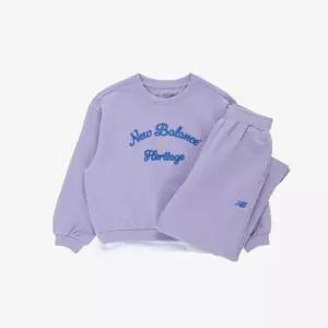 뉴발란스키즈(NB Kids) NBgC_소재변형 스트레이트 팬츠 셋업 NK9YG1882G_(88)Lavender