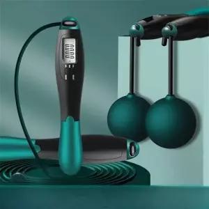 줄넘기 무선 점프 로프 부하 베어링 큰 공 철사 카운트 성인 훈련 스포츠 장비