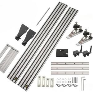 이중층 전기 원형 톱 범용 가이드 레일 조각 DIY 목공 절단 트리밍