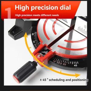 220V 1800W 마이터쏘 알루미늄 기계 10인치 45도 절단 원형톱 고정밀 목재